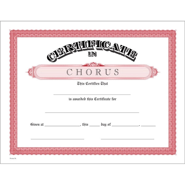 Classic Certificate