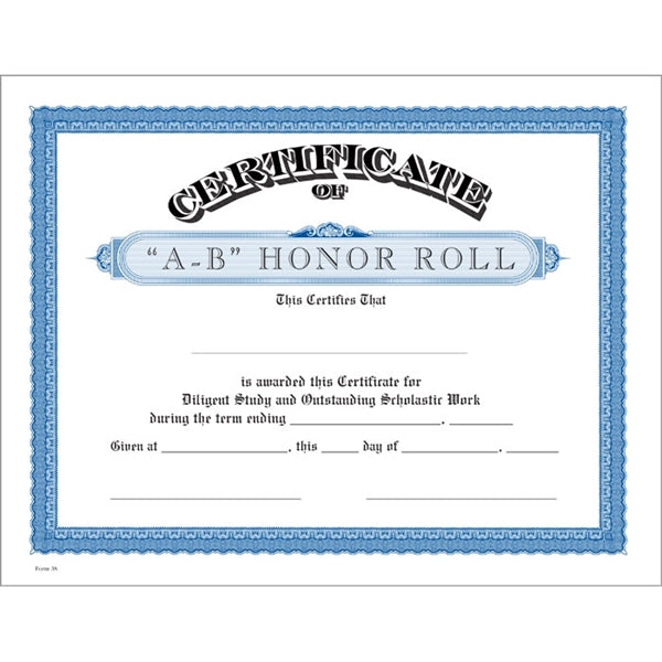 Classic Certificate Bond with Border