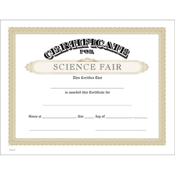 Classic Certificate Bond with Border