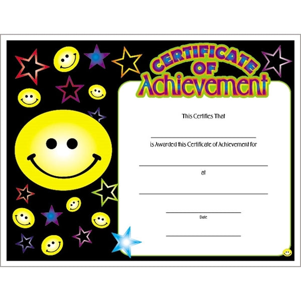Text-weight Colorful Certificate Borders
