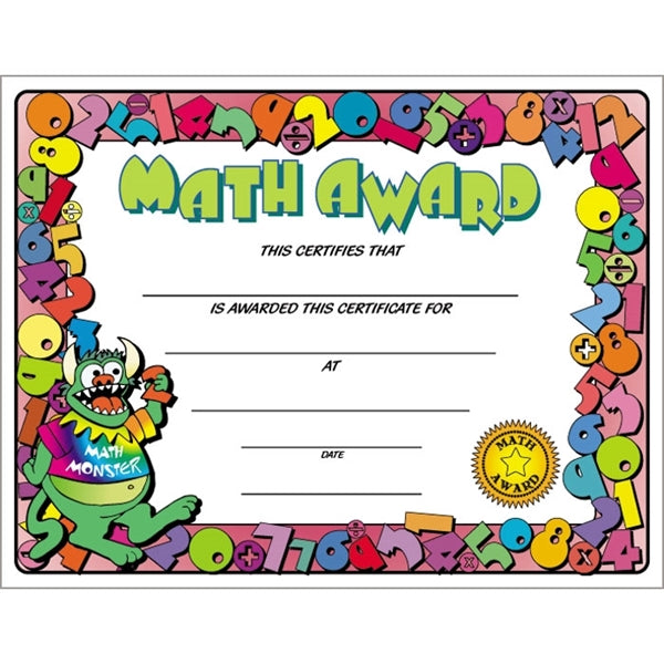 Text-weight Colorful Certificate Borders