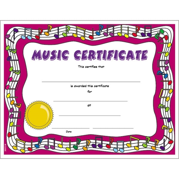 Text-weight Colorful Certificate Borders