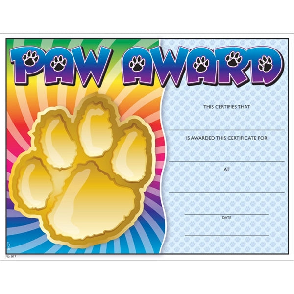Text-weight Colorful Certificate Borders