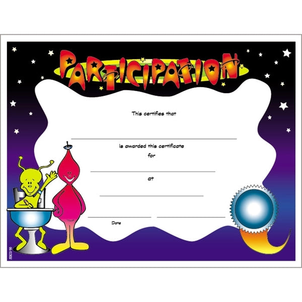 Text-weight Colorful Certificate Borders