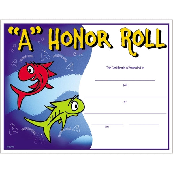 Text-weight Colorful Certificate Borders