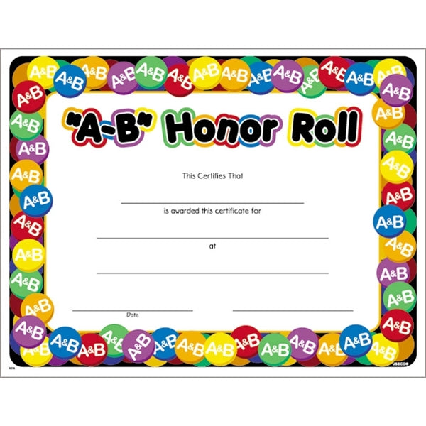Text-weight Colorful Certificate Borders