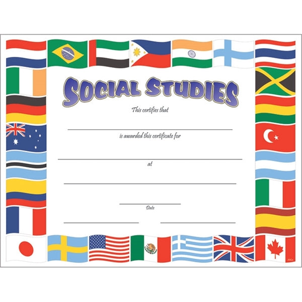 Text-weight Colorful Certificate Borders