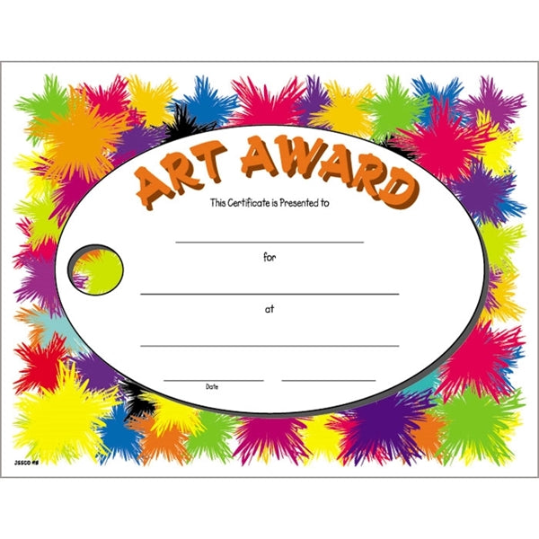 Text-weight Colorful Certificate Borders
