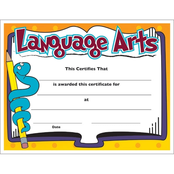 Text-weight Colorful Certificate Borders