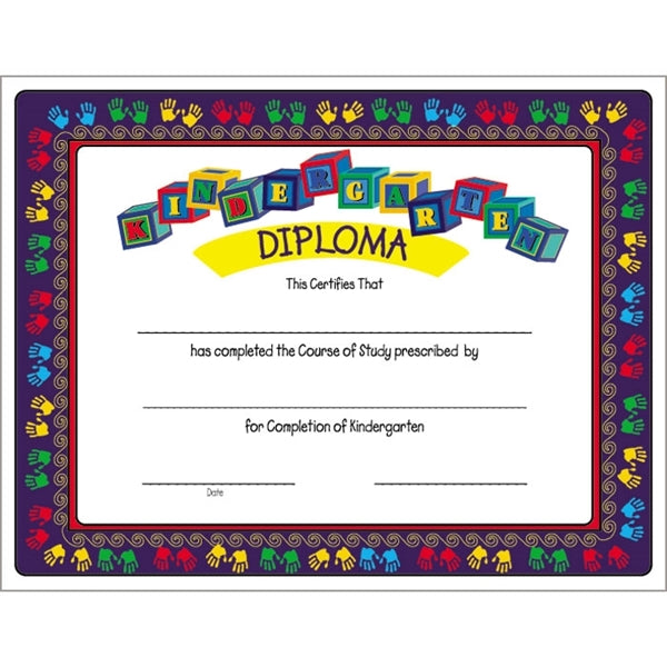 Text-weight Colorful Certificate Borders
