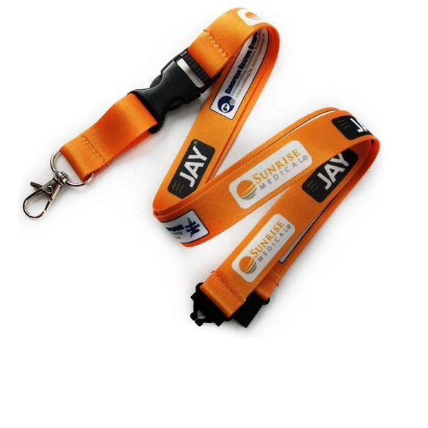 1/2 Dye-Sublimation Lanyard w/ Safety Breakaway