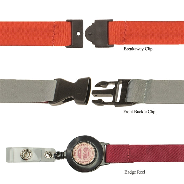 3-D Lanyard with Raised Silicone Imprint