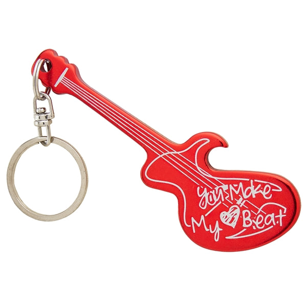 Electric Guitar Bottle Opener Keychain