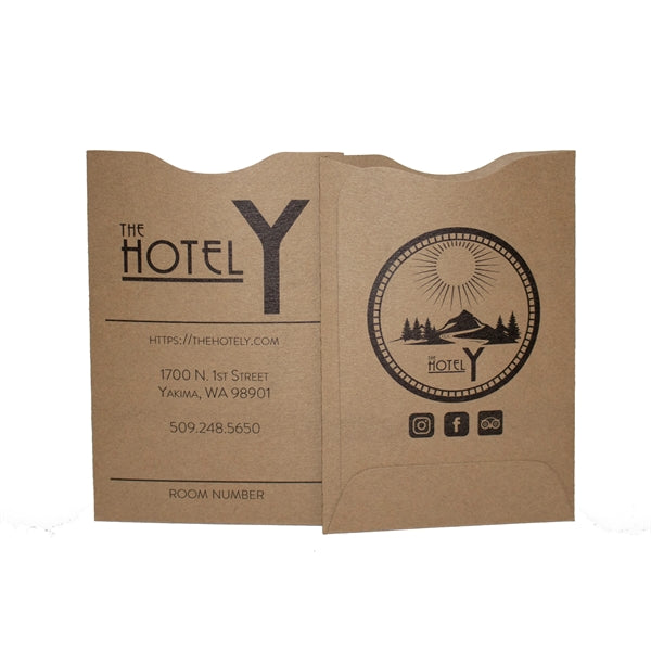 Brown Kraft paper card sleeves