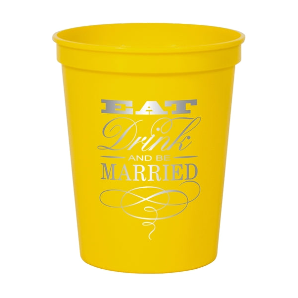 16 oz. Smooth Colored Stadium Cup
