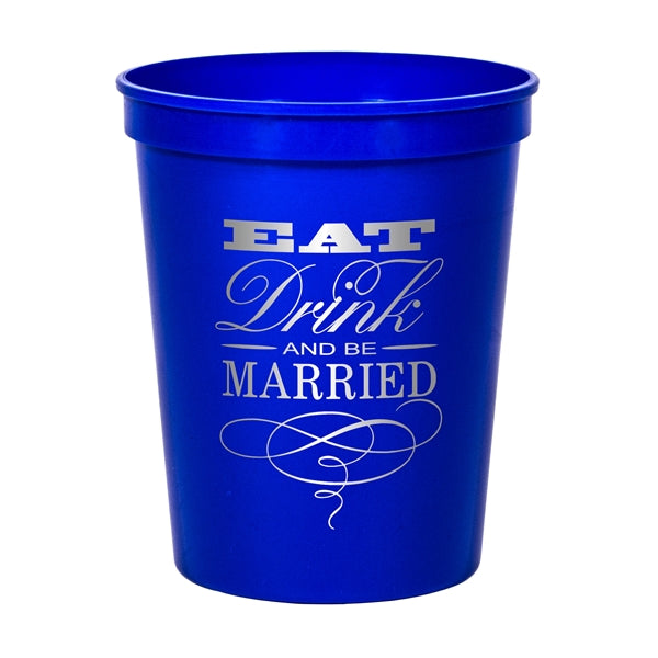 16 oz. Smooth Colored Stadium Cup