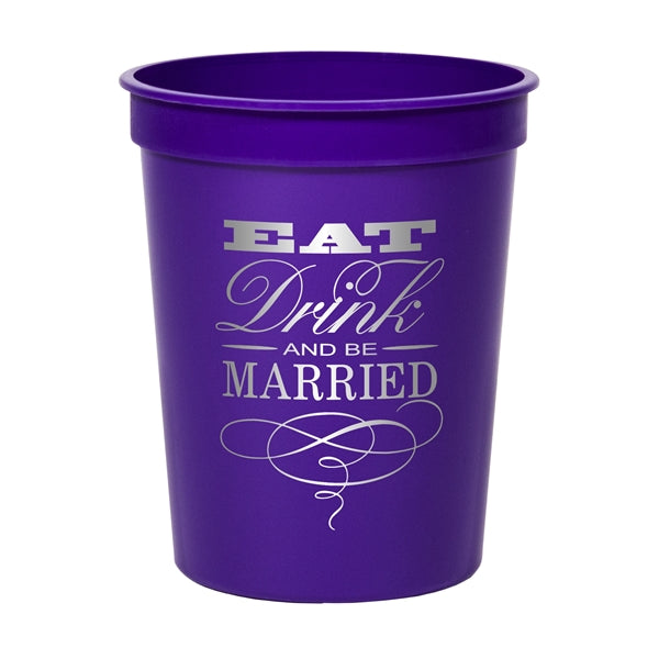 16 oz. Smooth Colored Stadium Cup