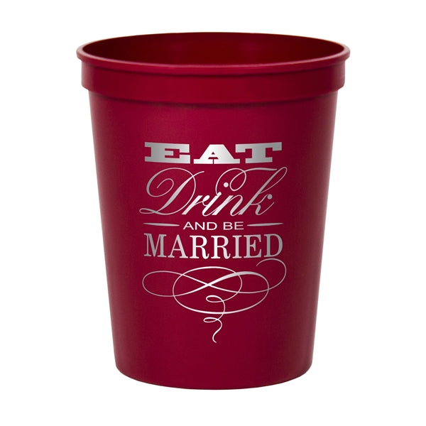 16 oz. Smooth Colored Stadium Cup
