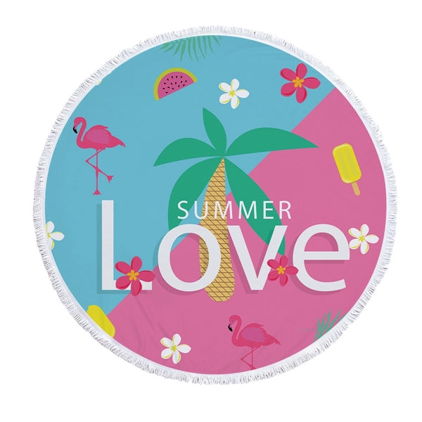 59" Fashion Round Beach Towel