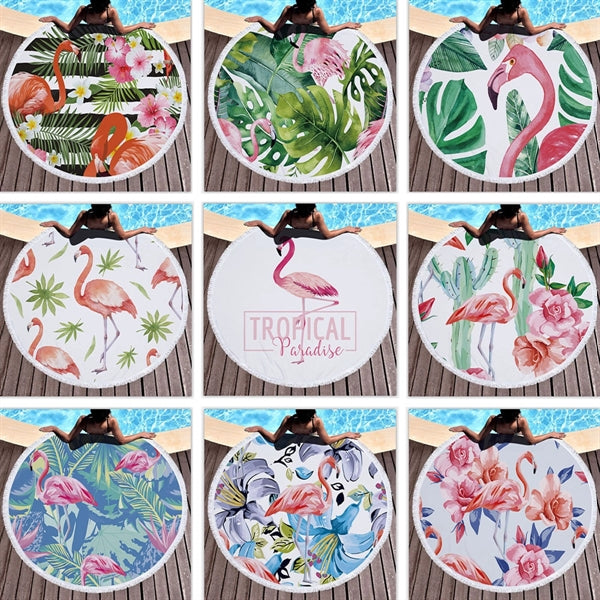 59" Fashion Round Beach Towel
