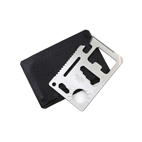 11 Function Stainless Steel Survival Card