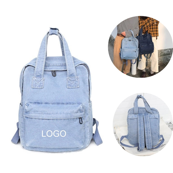 Denim Canvas Backpack
