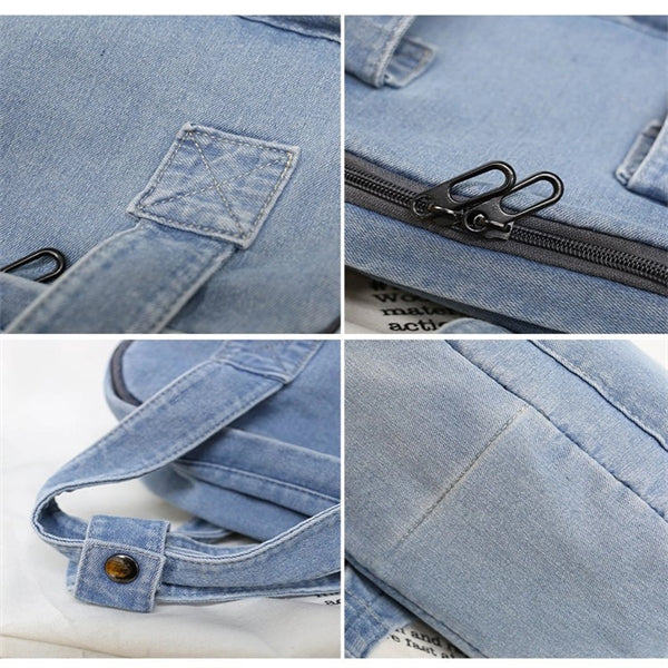 Denim Canvas Backpack