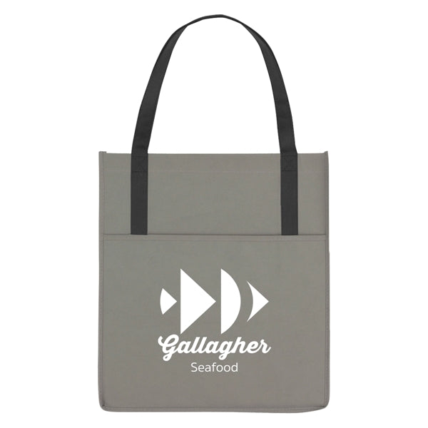 Non-Woven Shopper's Pocket Recycled Tote Bag