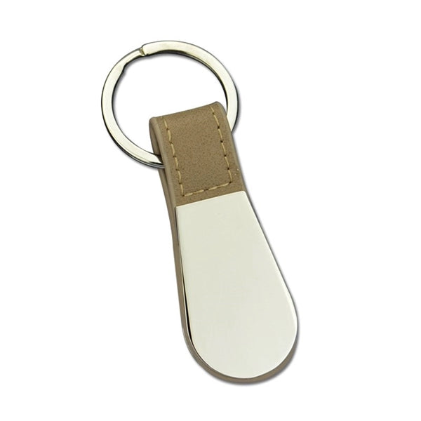 Envi Leatherette Key Tag W/ Metal Plaque