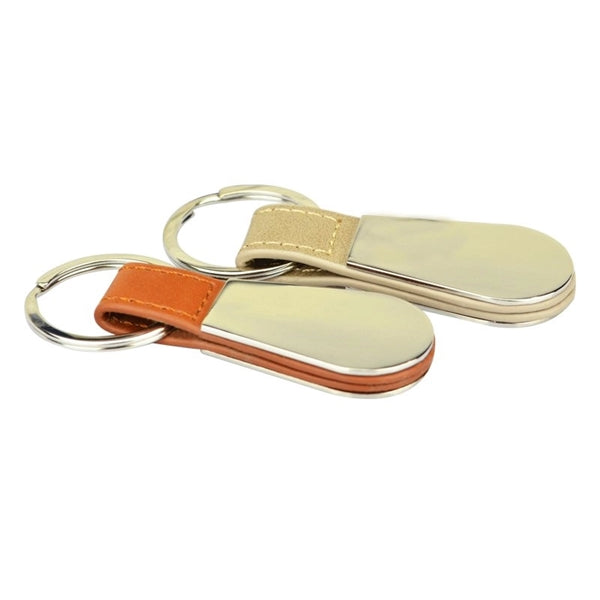 Envi Leatherette Key Tag W/ Metal Plaque