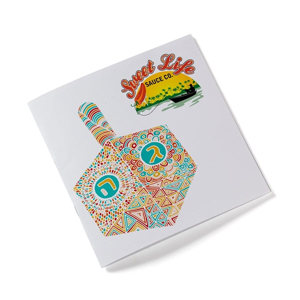 Deluxe Holiday 7" Adult Coloring Book & 8-Color Pencil Set