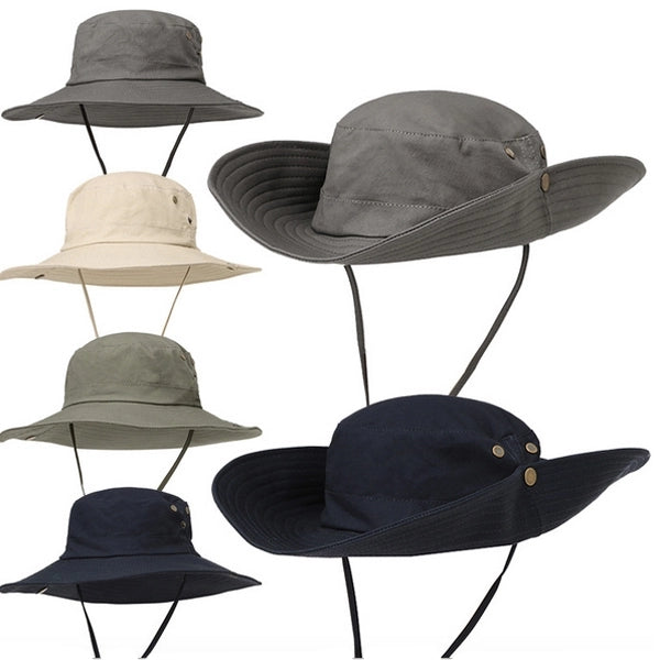 Wide Brim Bucket Windproof Fishing Hats