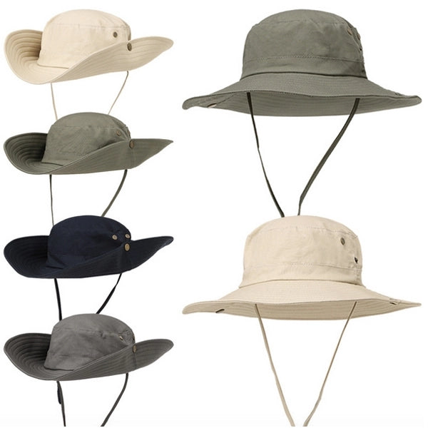 Wide Brim Bucket Windproof Fishing Hats