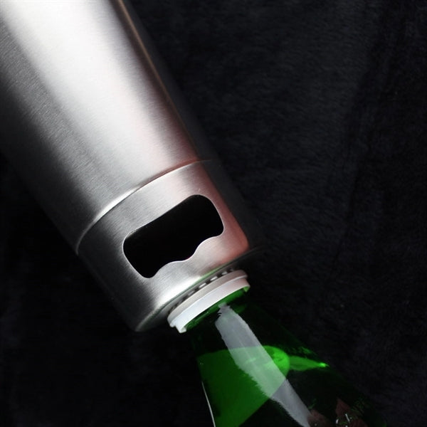 17 oz. Stainless Steel Beer Cup with Opener
