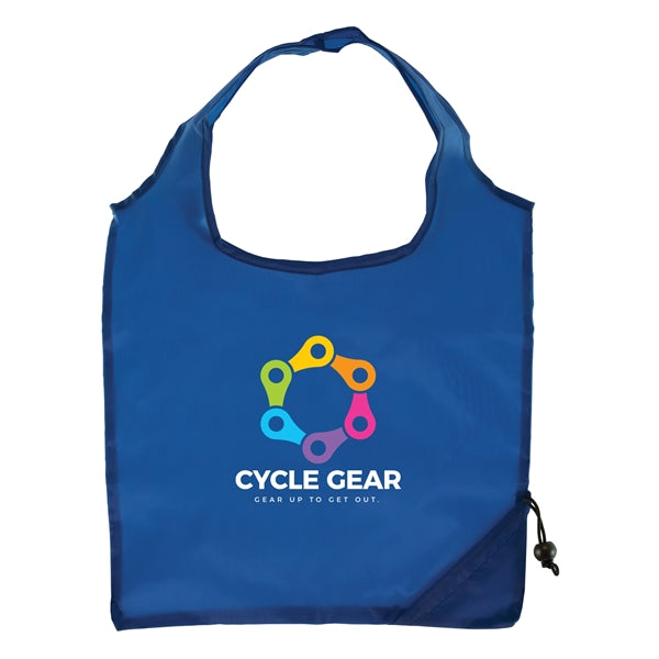 Capri Foldaway Shopping Tote Bag - 210D Polyester - ColorJet