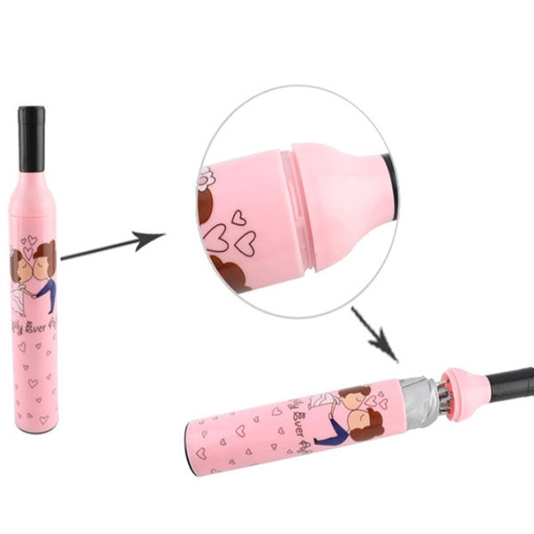 Wine Bottle 3 Folding Umbrellas