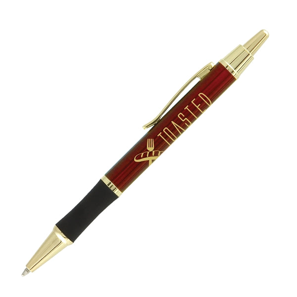 Matrix Grip Pen w/ Gold Top & Accents - LaserMax