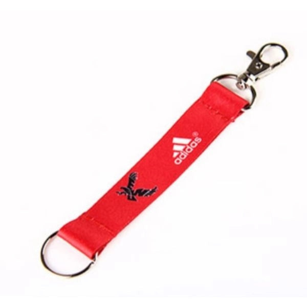 Sublimated 3/4" Pocket Lanyard w/ Carabiner and Keyring