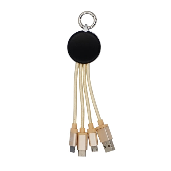 Metallic Logo Light Up Cable with Type C USB
