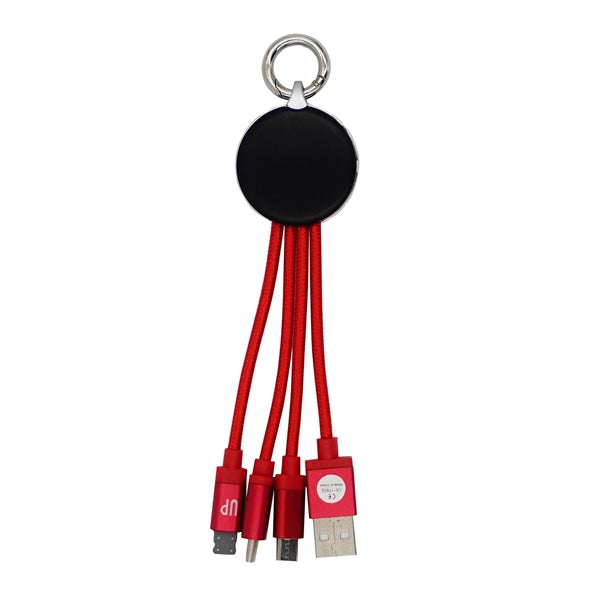 Metallic Logo Light Up Cable with Type C USB