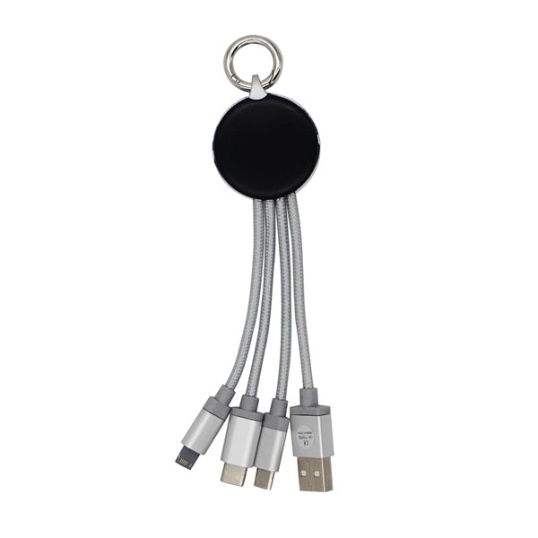 Metallic Logo Light Up Cable with Type C USB