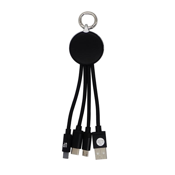 Metallic Logo Light Up Cable with Type C USB