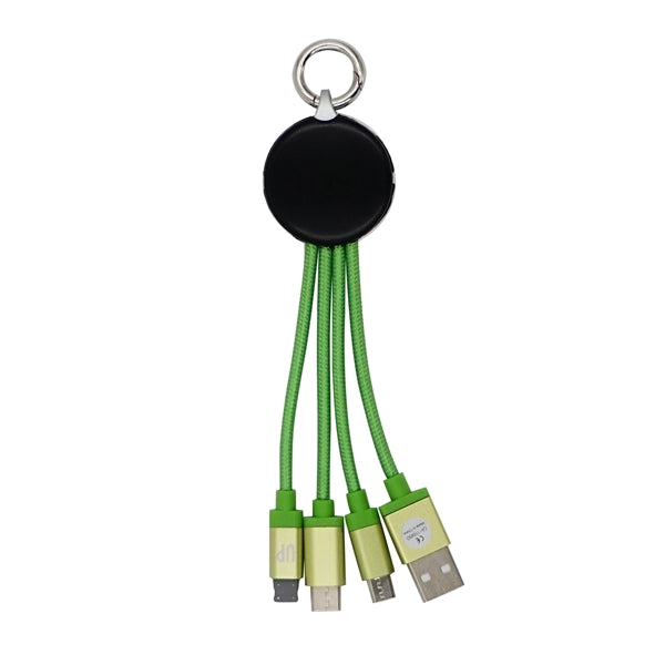 Metallic Logo Light Up Cable with Type C USB