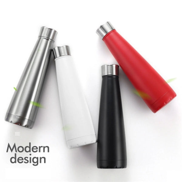17oz. Stainless Steel Cone Shape Insulated Water Bottle
