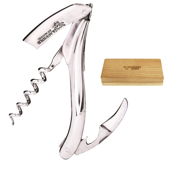 Laguiole en Aubrac Corkscrew - Stainless Steel Handle