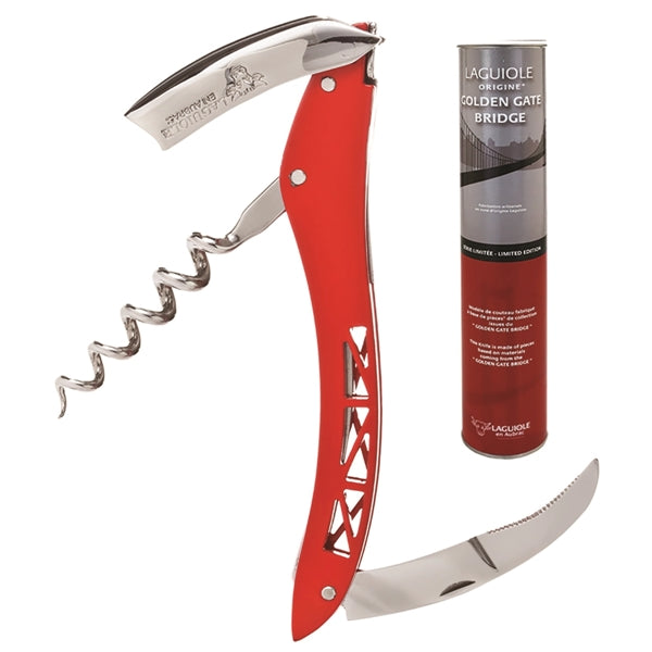 Laguiole en Aubrac Corkscrew - Red Enamel Handle