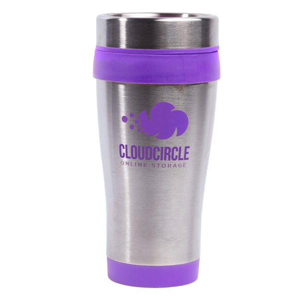 16 oz. Grab-n-Go Stainless Steel Mug (1 Color Imprint)