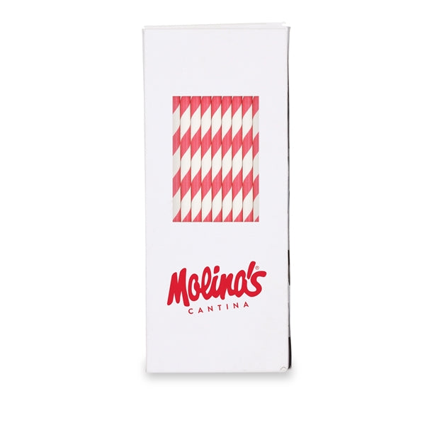 100-PC Paper Straws with Box