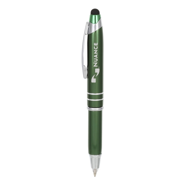 Torch 2 LED Light+Stylus Metal Ballpoint