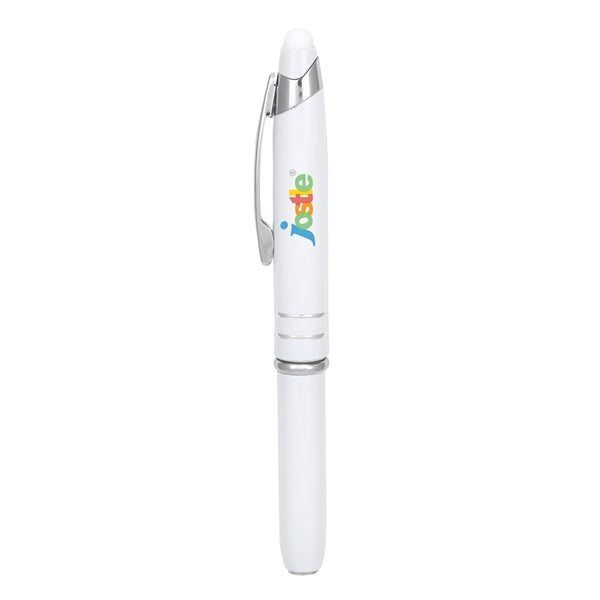 Torch 2 LED Light+Stylus Metal Ballpoint